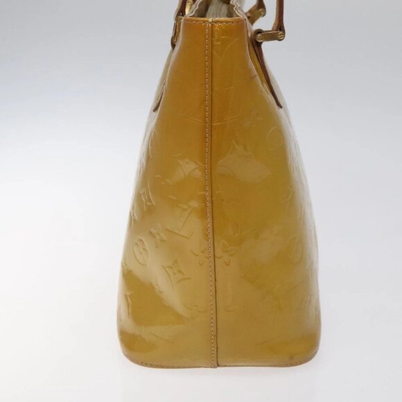 LOUIS VUITTON Monogram Vernis Houston Hand Bag Beige - Picture 4 of 15
